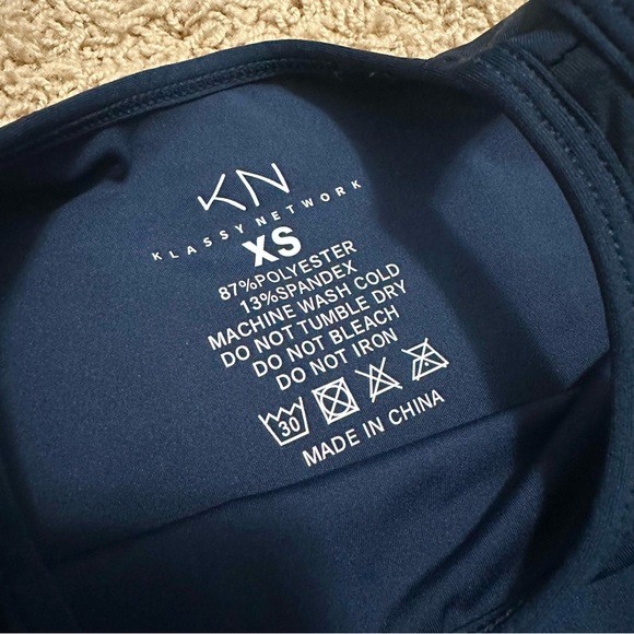 💙 Klassy Network • Lux High Neck Bramisuit in Midnight Blue - Picture 11 of 13